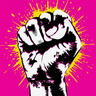 Antigone 1989 fist logo
